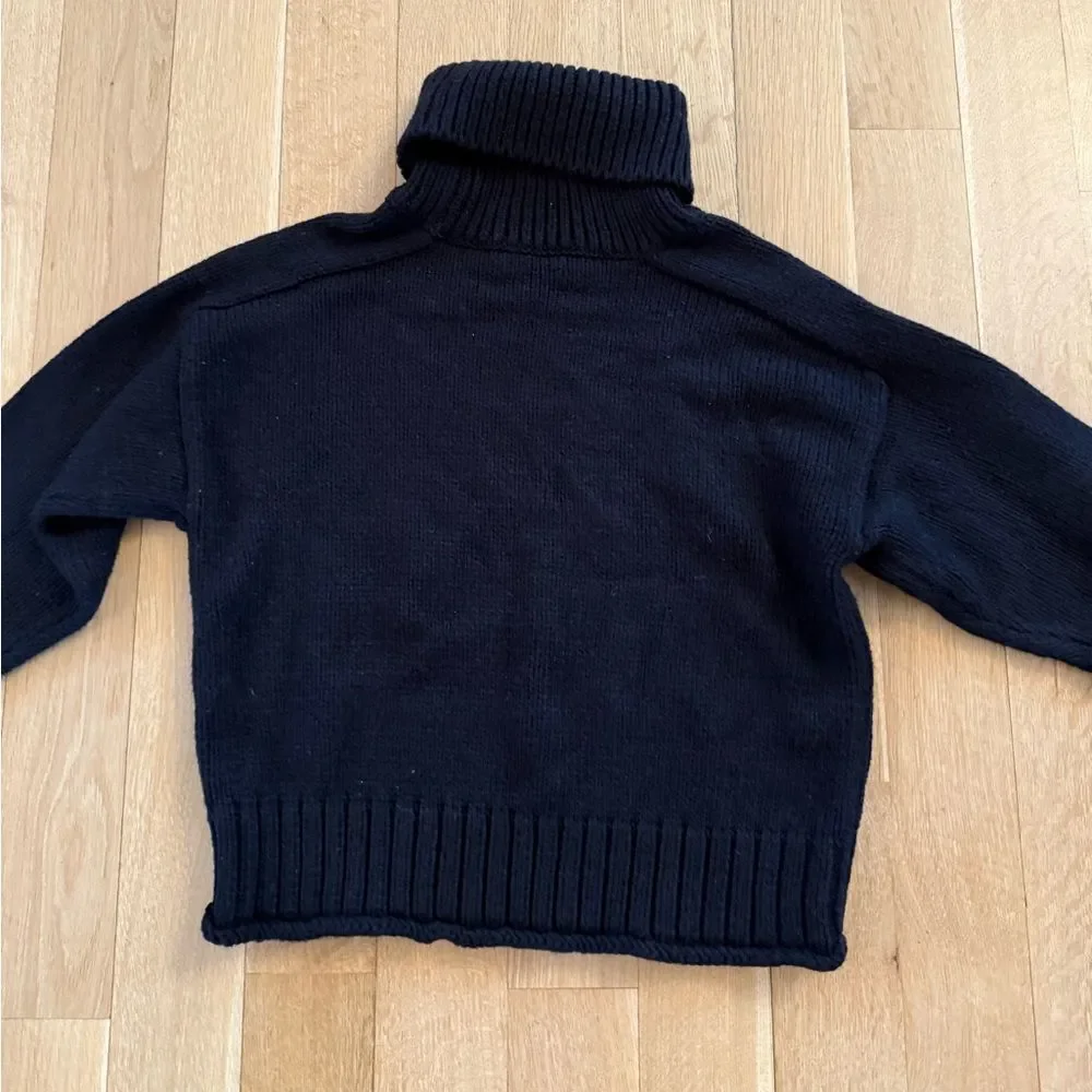 Black Turtleneck Sweater from Zara